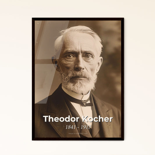 Timeless Portrait of Theodor Kocher: Nobel Laureate & Swiss Surgeon - A Stunning Art Print for Elevated Home Décor