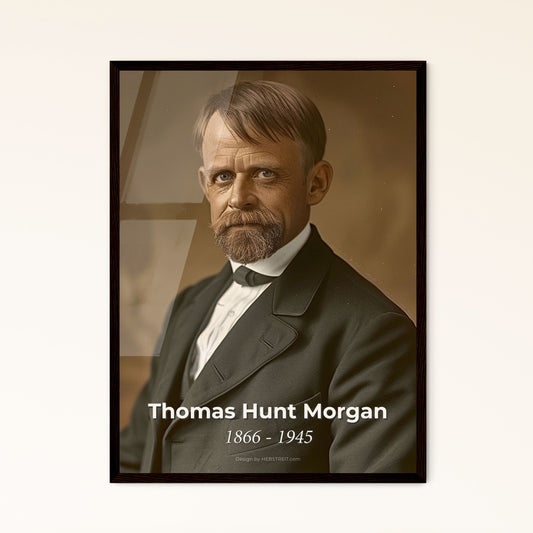 Thomas Hunt Morgan: Pioneering Geneticist & Nobel Laureate - Stunning Monochromatic Print, Perfect for Home Decor Inspiration