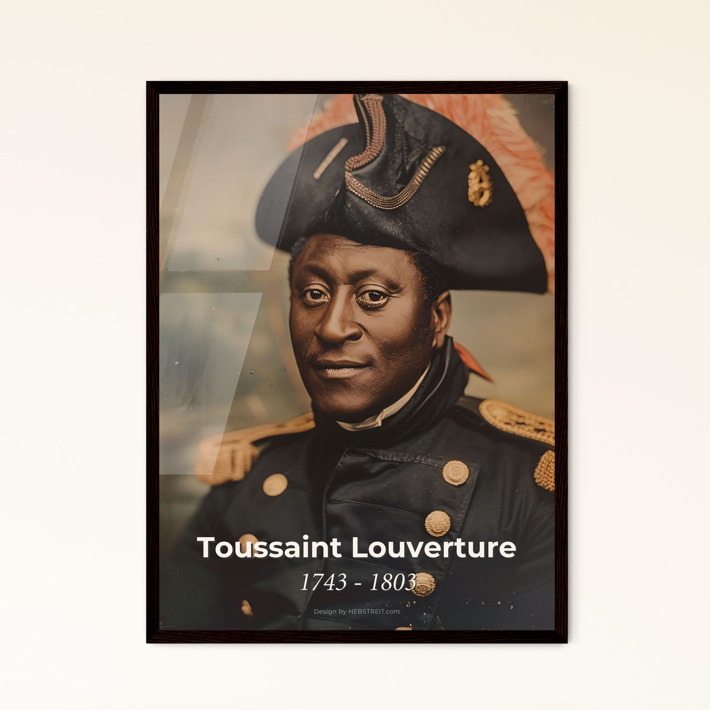 Toussaint Louverture: Iconic Portrait of the Haitian Revolution Leader - Ultra-Realistic Print for Home Decor & Gifting