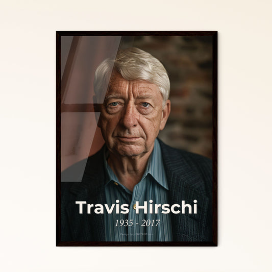 Travis Hirschi: Pioneer of Social Bond Theory - Iconic Portrait in Monochrome, Perfect for Home Decor & Thoughtful Gifts