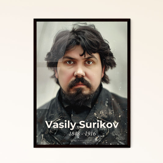 Timeless Portrait of Vasily Surikov: Iconic Russian Painter, Captured in Cinematic Detail - Perfect for Home Decor & Gifting