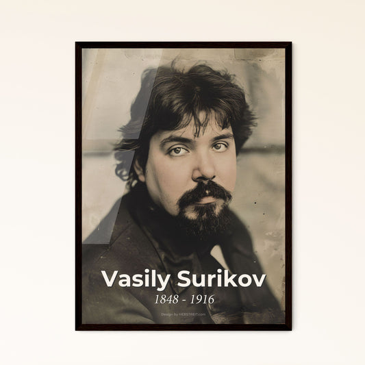 Timeless Legacy: Surikov's Portrait - A Cinematic Masterpiece in Monochrome for Elegant Home Decor & Thoughtful Gifting