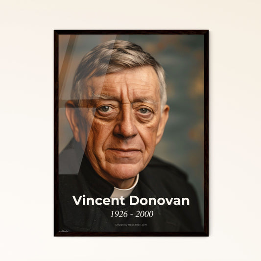 Vincent Donovan (1926-2000): Iconic Missionary Portrait - Inspiring Legacy with the Maasai, Ultra-Realistic Art Print for Home Decor