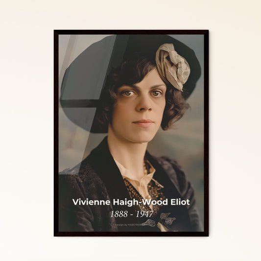 Vivienne Haigh-Wood Eliot: A Stunning Ultrarealistic Portrait - Timeless Artistry for Home Decor & Thoughtful Gifting
