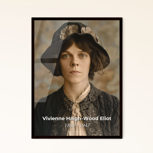 Vivienne Haigh-Wood Eliot: The Duality of a Literary Muse - Stunning Sepia Portrait for Timeless Home Décor