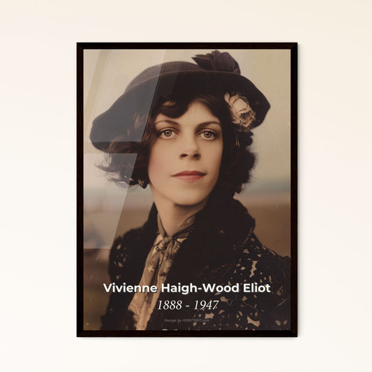 Timeless Elegance: Vivienne Haigh-Wood Eliot - Captivating Portrait of a Literary Icon in Sepia-Toned Serenity