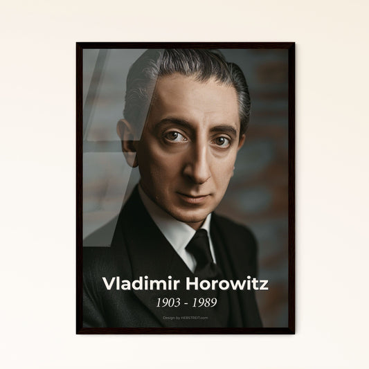 Vladimir Horowitz: Master Pianist - A Cinematic Tribute in Monochrome - High-Quality Print & Framed Artwork for Your Home