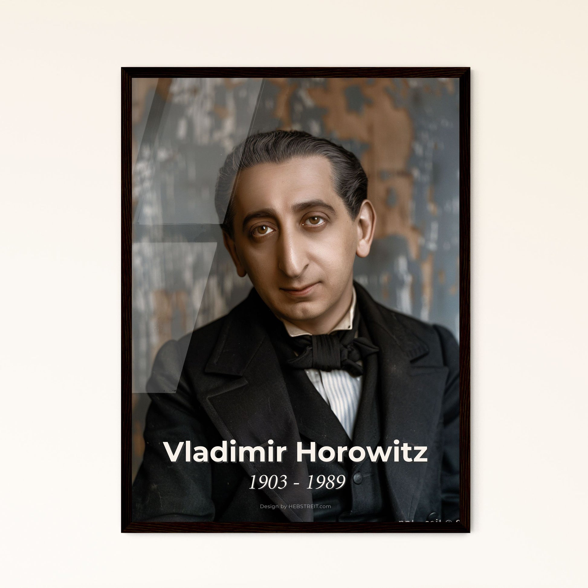 Vladimir Horowitz: Timeless Elegance - Stunning Monochromatic Portrait of the Legendary Pianist for Art Lovers and Home Decor