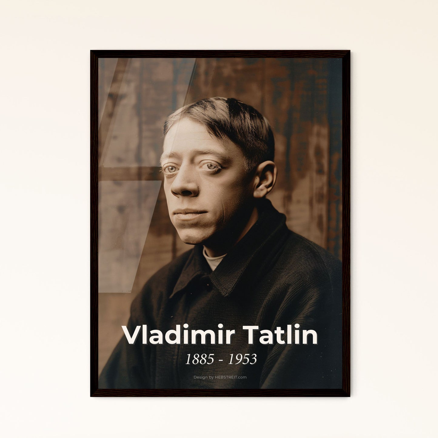 Vladimir Tatlin: Master of Constructivism - Exquisite Ultrarealistic Print in Sepia & High Contrast for Timeless Home Décor