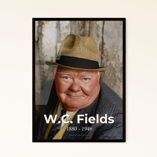 W.C. Fields: Timeless Portrait of the Iconic Comedian - Stunning Sepia Art Print for Home Decor & Gift Ideas