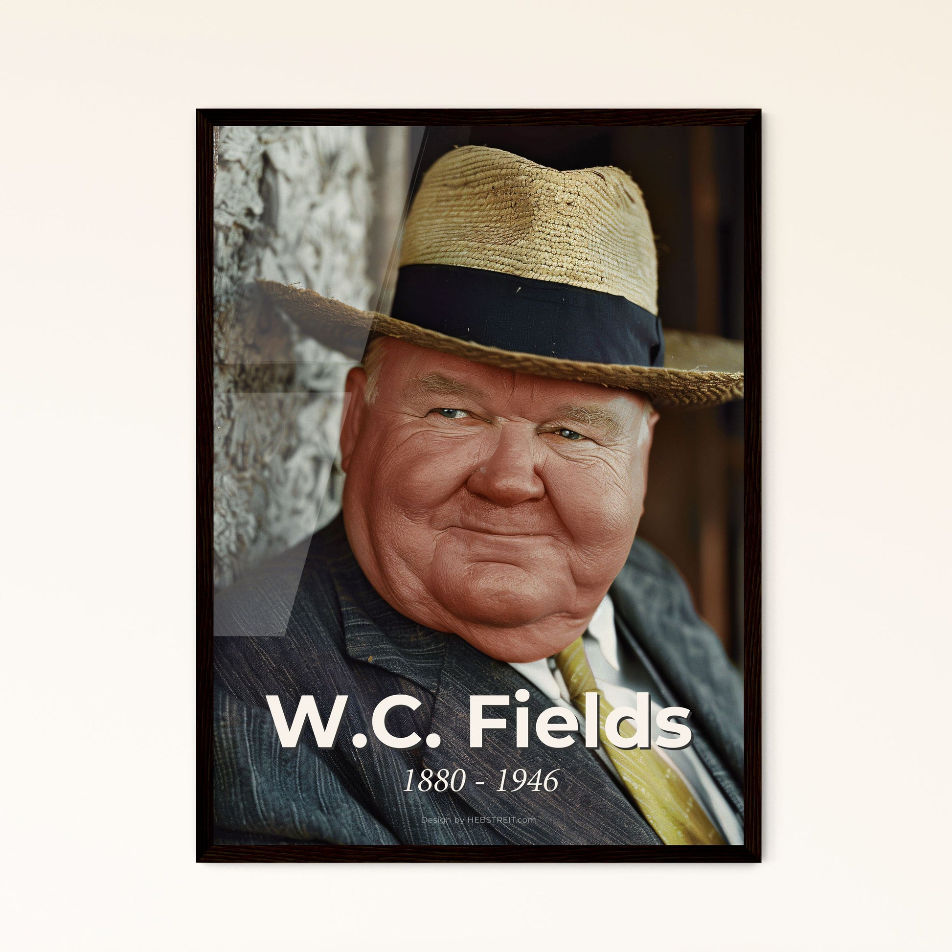 W.C. Fields: Timeless Comedic Icon - Ultrarealistic Vintage Portrait in Sepia - Perfect for Home Decor & Gift Giving!