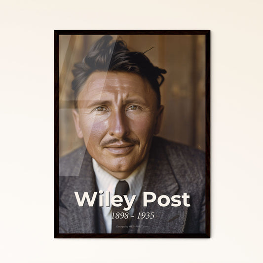 Wiley Post: Pioneer Aviator & World Explorer - Exquisite Cinematic Print for Timeless Home Décor & Unique Gift Ideas