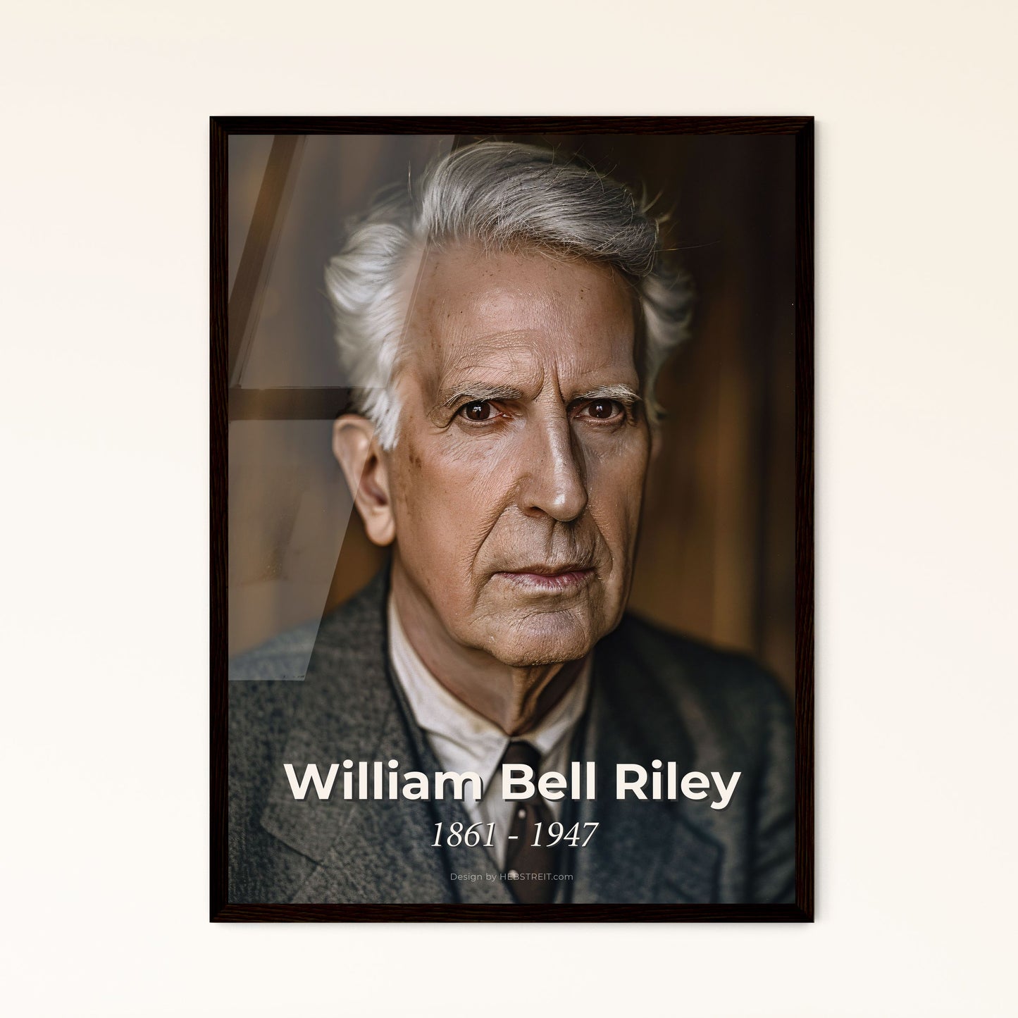 William Bell Riley: Influential Preacher & Educator in Sepia - Stunning Print for Home Decor or Unique Gift, Ultrarrealistic Art