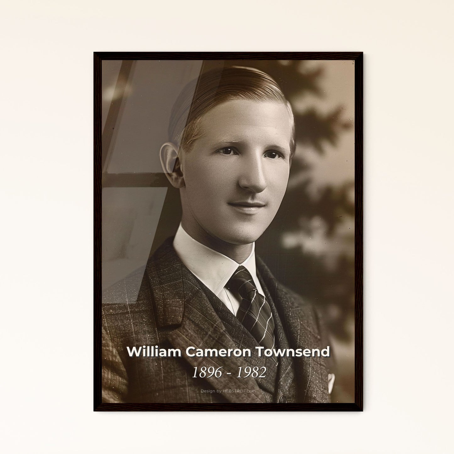 William Cameron Townsend: Inspiring Portrait of the Wycliffe Bible Translators Founder - Timeless Art for Home Decor