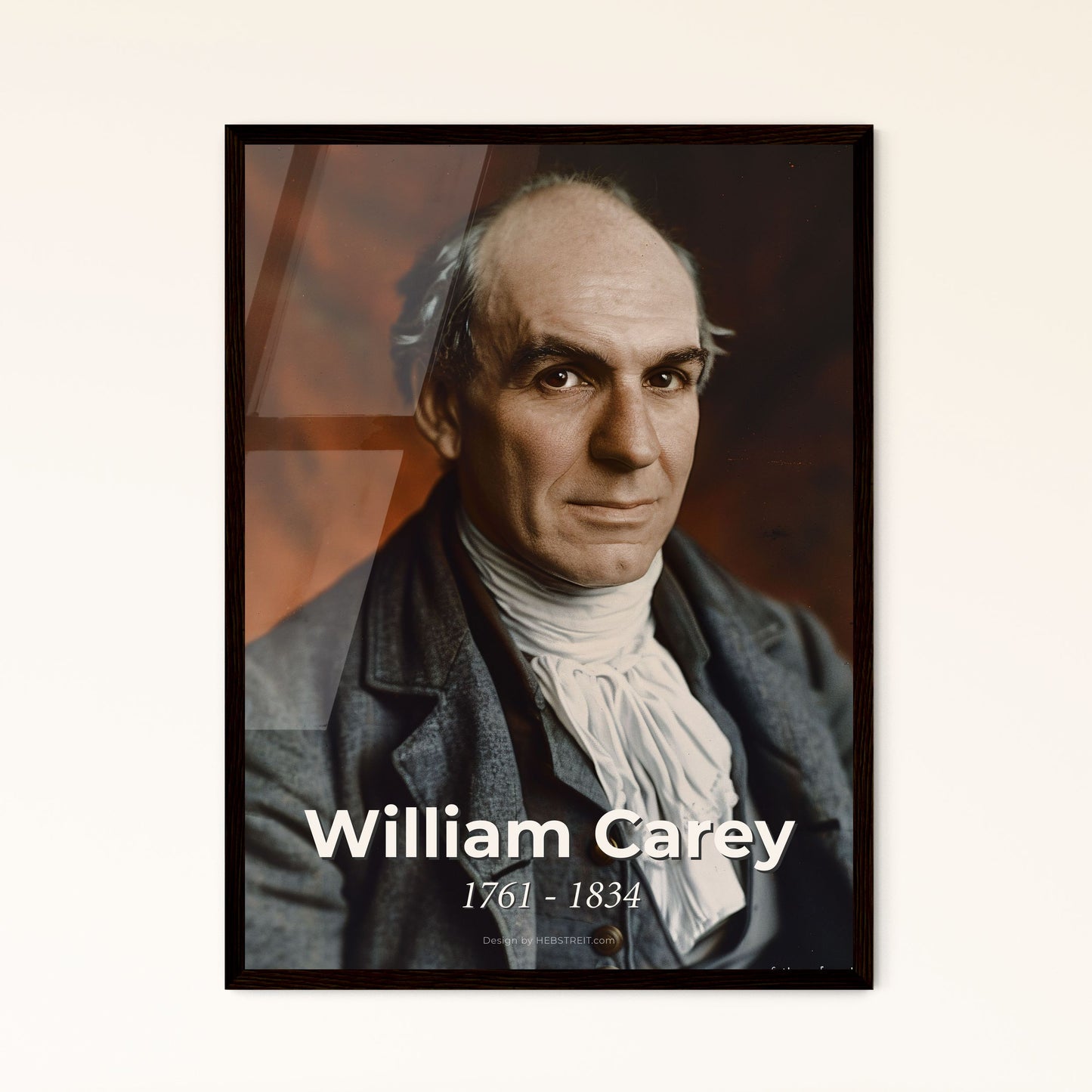 William Carey: Father of Modern Missions - Inspiring Portrait in Timeless Monochrome for Home Decor & Gift Giving