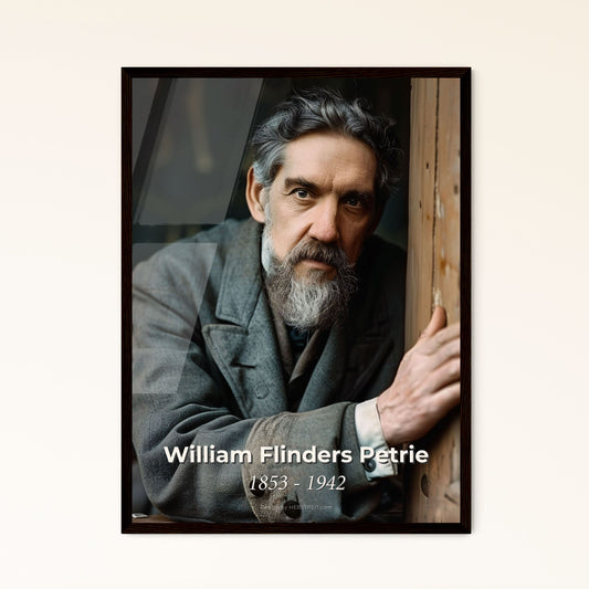 Timeless Tribute to William Flinders Petrie: The Father of Modern Archaeology - Monochromatic Art Print for Elegant Home Décor