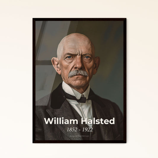 William Halsted: Pioneering Surgeon | Captivating Portrait in Cinematic Monochrome | Elevate Your Home Decor with Timeless Art