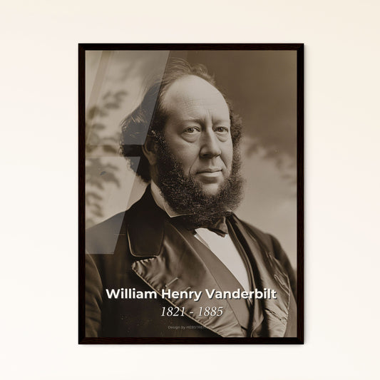 William Henry Vanderbilt: Visionary Businessman & Railroad Pioneer - Exquisite Portrait Print for Timeless Home Décor