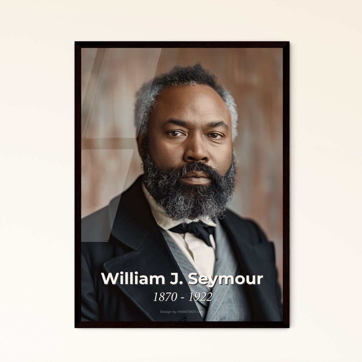 William J. Seymour: Pioneer of Pentecostalism - Iconic Portrait in Rustic Elegance for Timeless Home Decor & Gifting