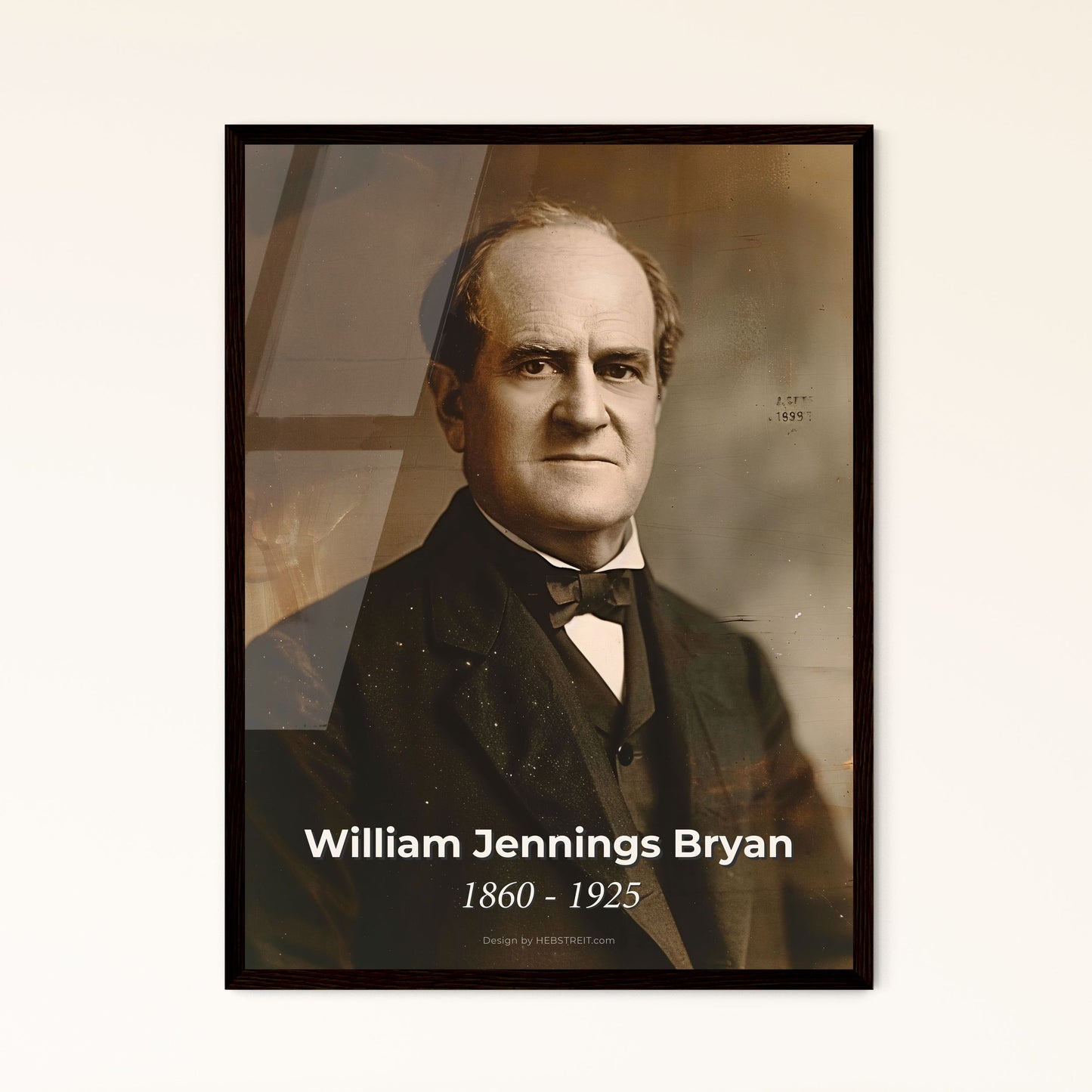 William Jennings Bryan: Iconic Portrait of a Populist Pioneer - Stunning Art Print for Home Decor, Framed or Aluminum Options Available