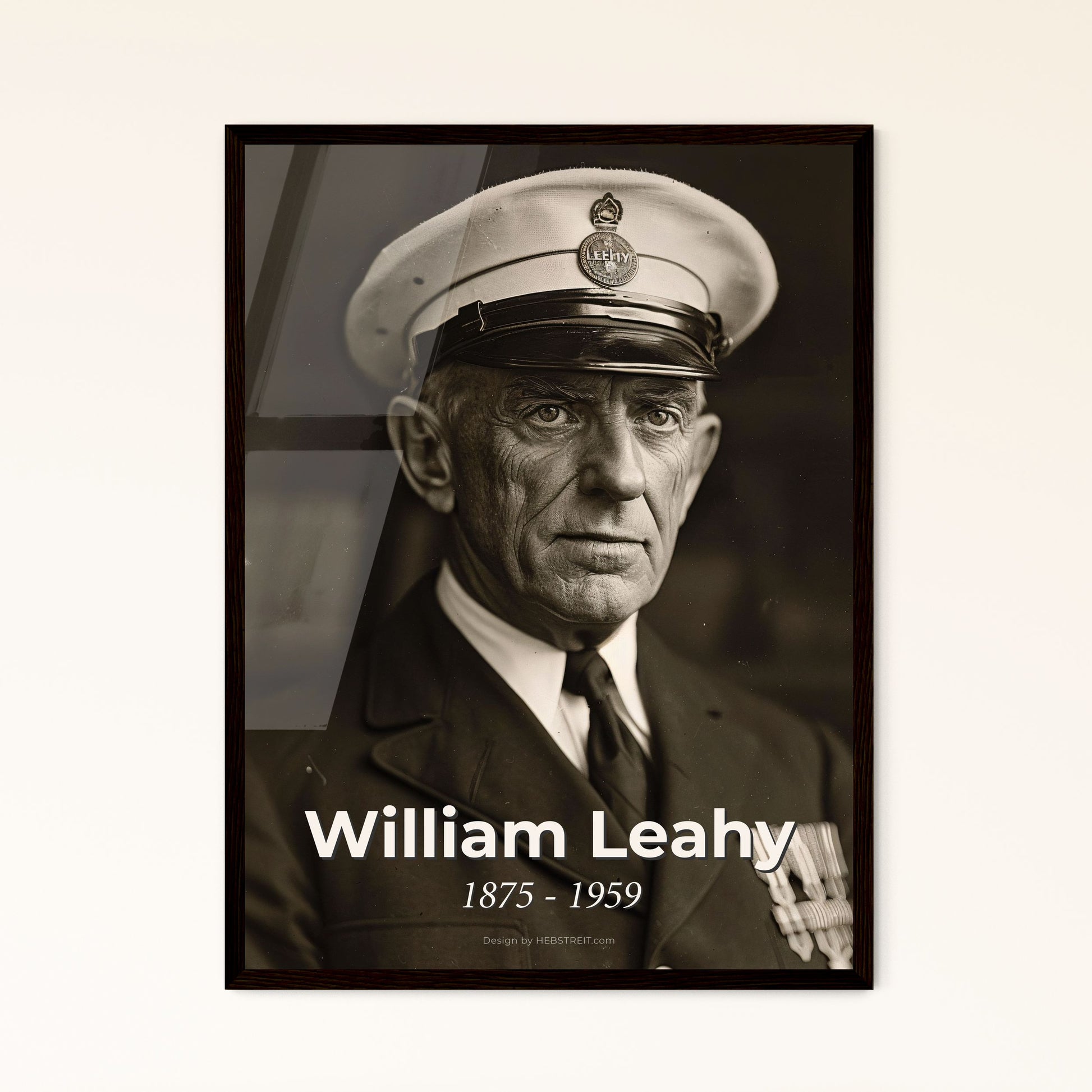 William Leahy: A Tribute to the American Fleet Admiral - Iconic Portrait Print for Timeless Home Decor and Collectors