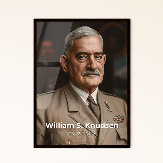 Timeless Tribute: William S. Knudsen - Automotive Pioneer & WWII Hero - Stunning Art Print for Home Décor & Gifting