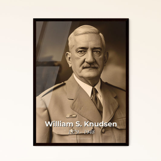 William S. Knudsen: Pioneering Automotive Visionary | WWII Production Leader - Exquisite Art Print for Home Decor & Gifting