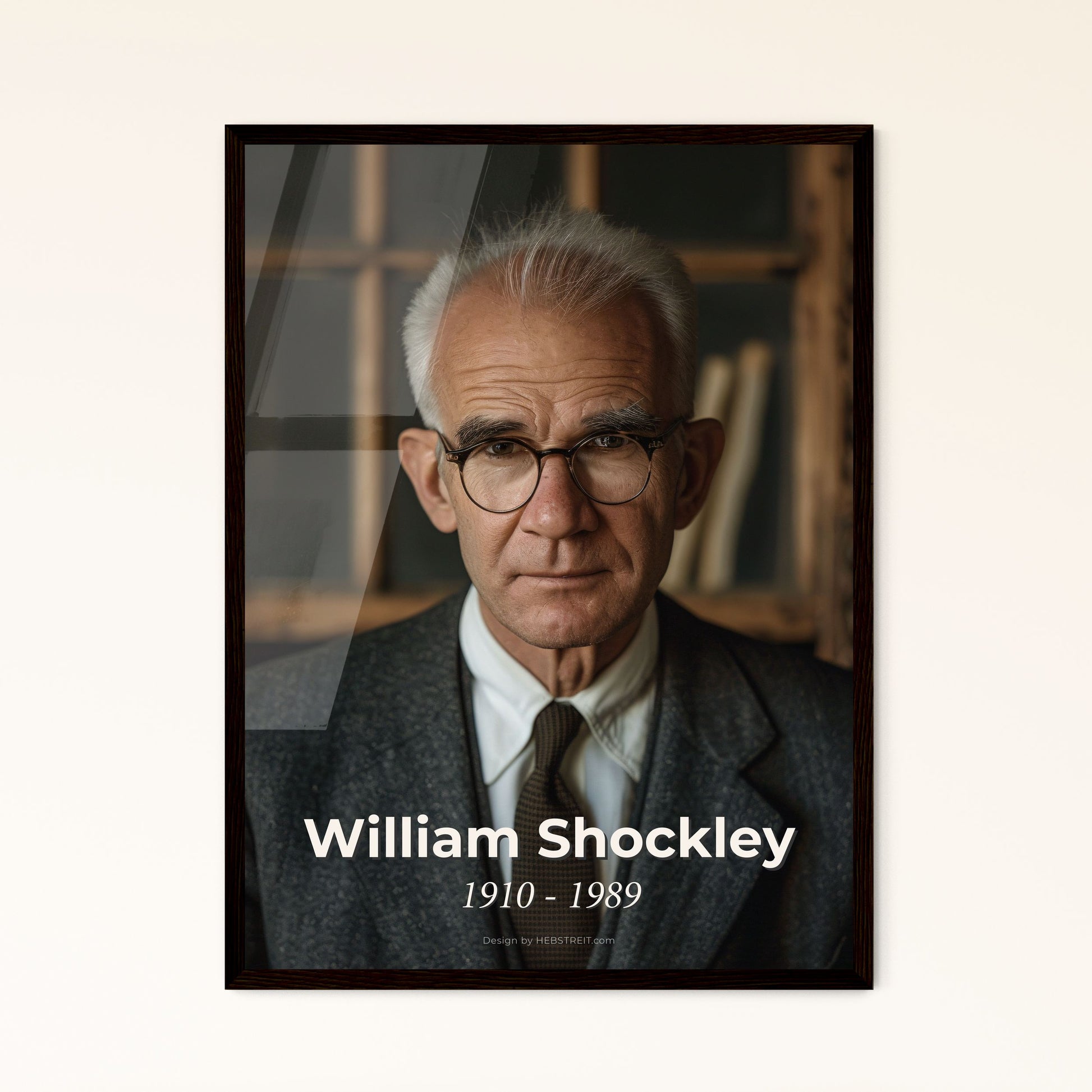 William Shockley: Visionary Physicist & Transistor Co-Inventor - Stunning Monochrome Portrait Print for Timeless Home Decor