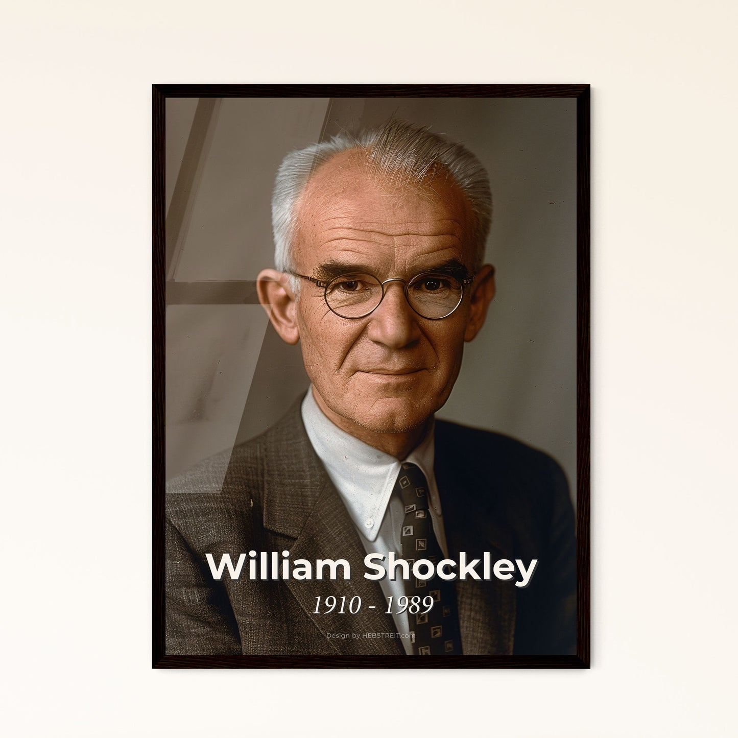 William Shockley: Iconic Physicist & Co-Inventor of the Transistor - Exquisite Sepia Portrait for Home Decor & Gift Giving