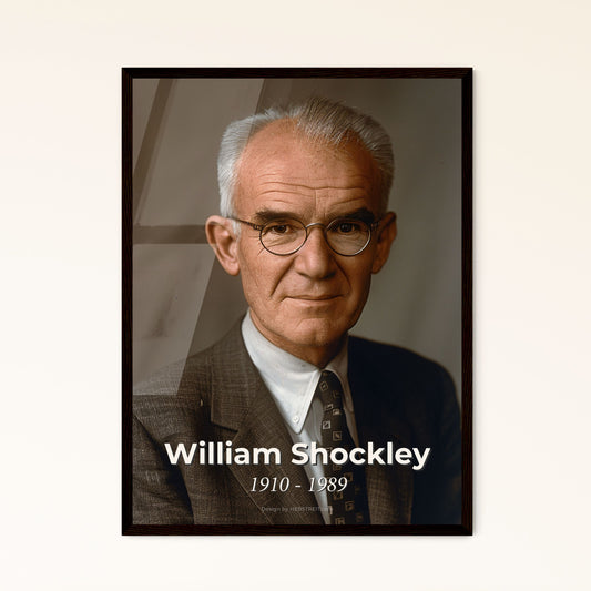 William Shockley: Iconic Physicist & Co-Inventor of the Transistor - Exquisite Sepia Portrait for Home Decor & Gift Giving