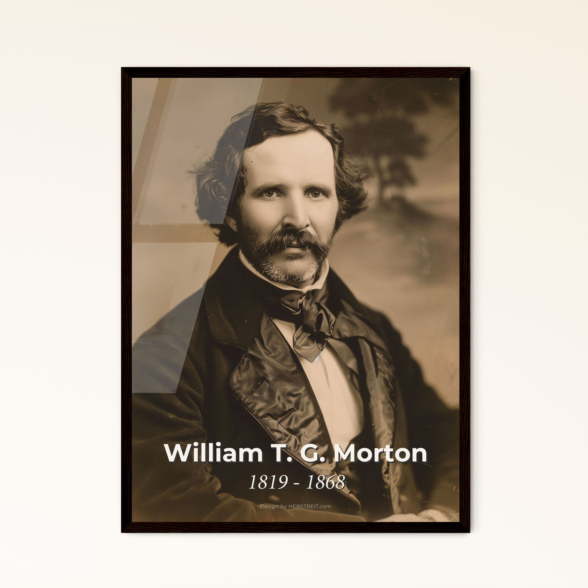 William T. G. Morton: Pioneer of Anesthesia - A Cinematic Tribute in Monochrome Art for Home Decor and Unique Gifting