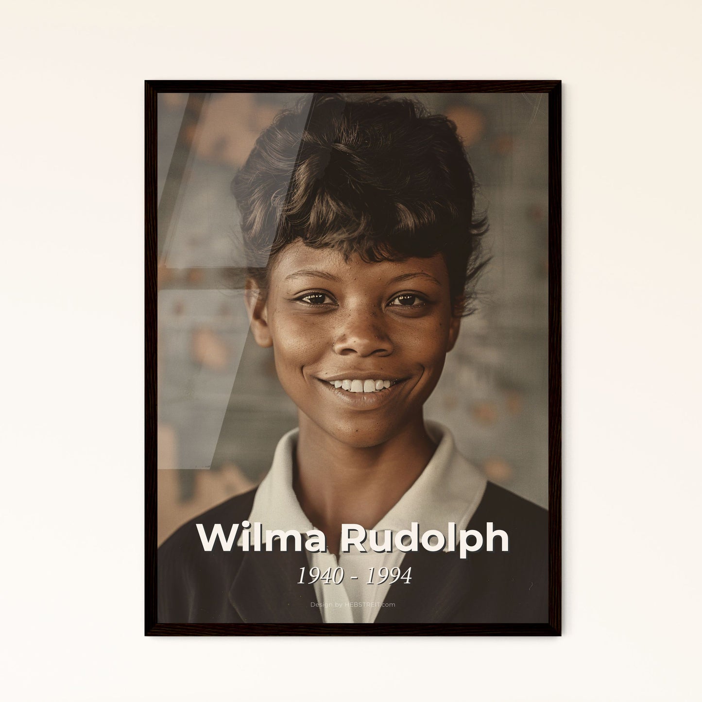 Wilma Rudolph: Trailblazing Olympic Champion - Vintage-Inspired Fine Art Print for Home Decor & Timeless Gifts