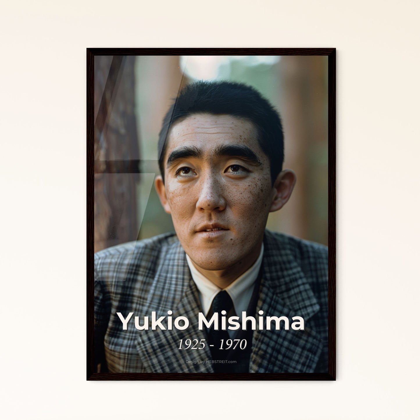 Yukio Mishima: A Stunning Portrait of the Iconic Japanese Writer - Timeless Black & White Art for Home Decor or Gifting