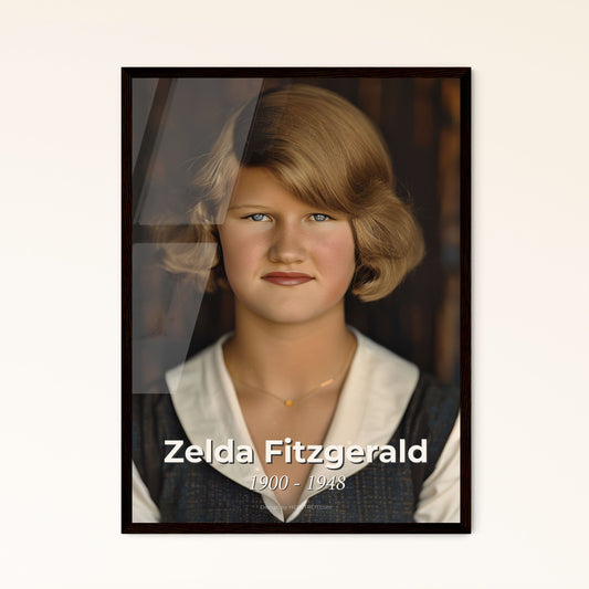 Timeless Elegance: Zelda Fitzgerald Portrait - Vibrant Socialite & Novelist in Stunning Monochrome - Perfect for Home Decor & Gifts