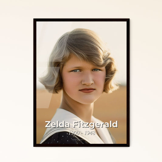 Zelda Fitzgerald: Vibrant Dreamer & Muse - Exquisite Cinematic Portrait in Sepia - Perfect for Home Décor & Gifts