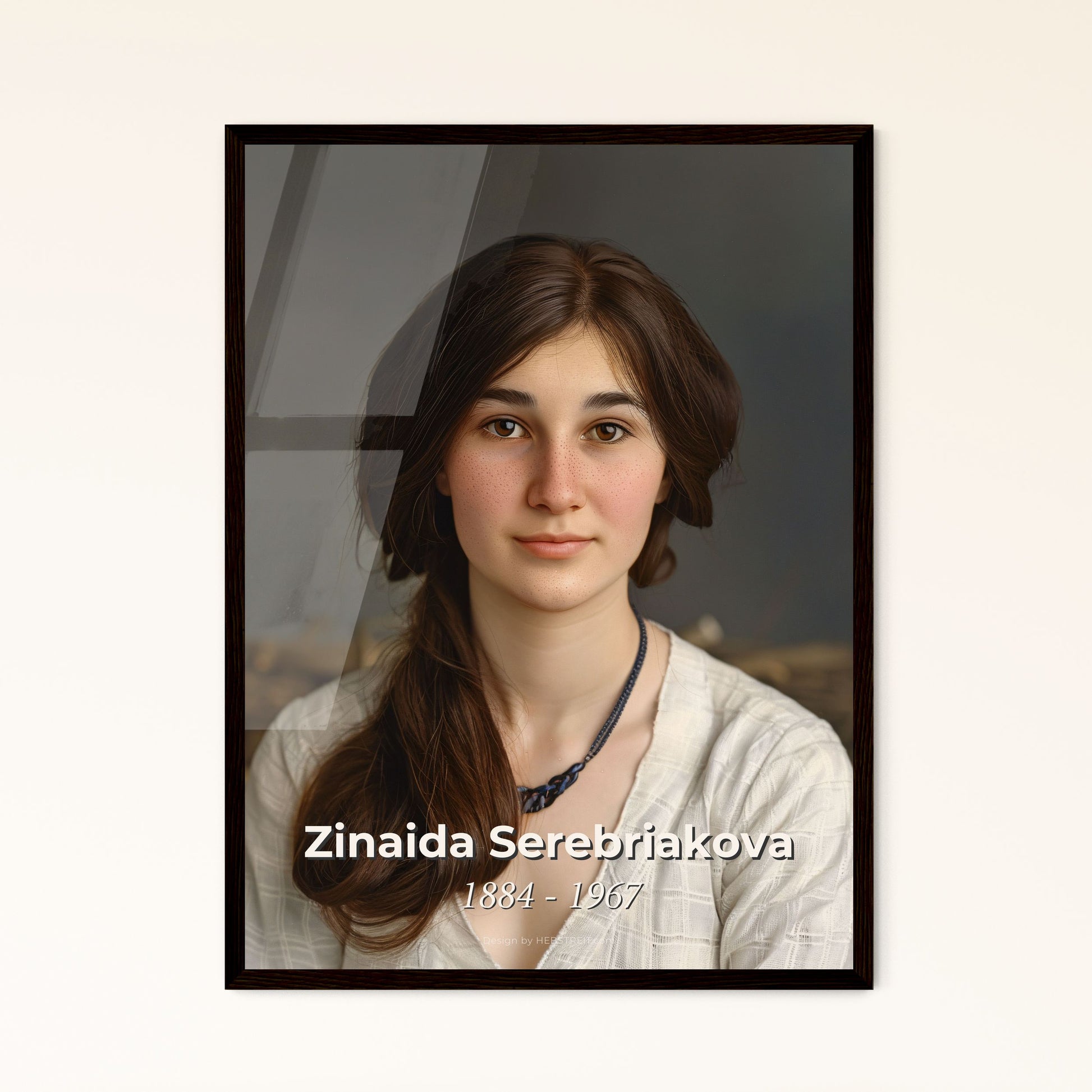 Zinaida Serebriakova: Timeless Portrait - Classic Russian Painter's Art in Stunning Sepia - Perfect for Elegant Home Decor