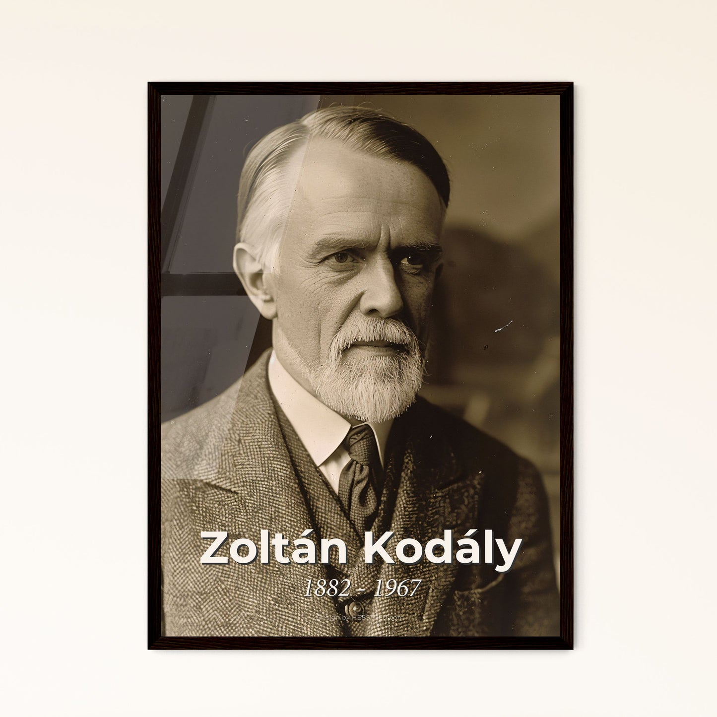 Zoltán Kodály: Timeless Portrait of a Hungarian Musical Revolutionary – A Stunning Print for Home Decor or Thoughtful Gifting