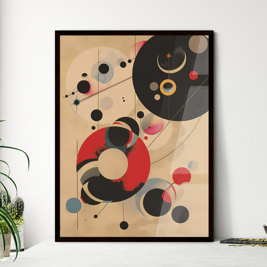 Minimalist geometric abstract painting close - Framed Art Print