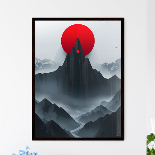 Vibrant minimalist geographical data visuali - Framed Art Print