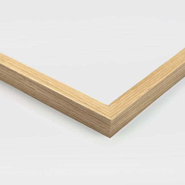 Natural Lightweight Wooden picture frame on a white background