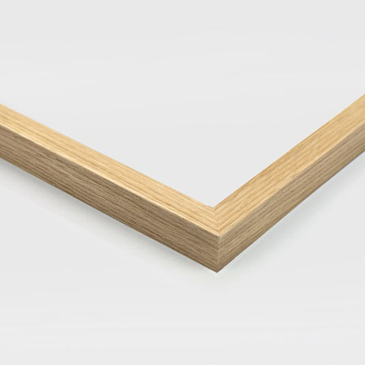 Natural Lightweight Wooden picture frame on a white background