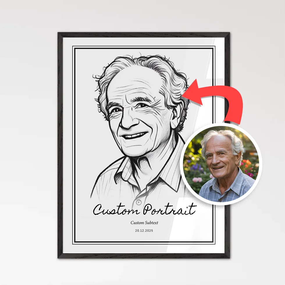 Personalized Sketch Portrait – Upload Your Photo