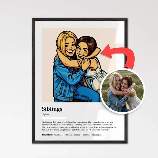 Siblings Custom Photo Print