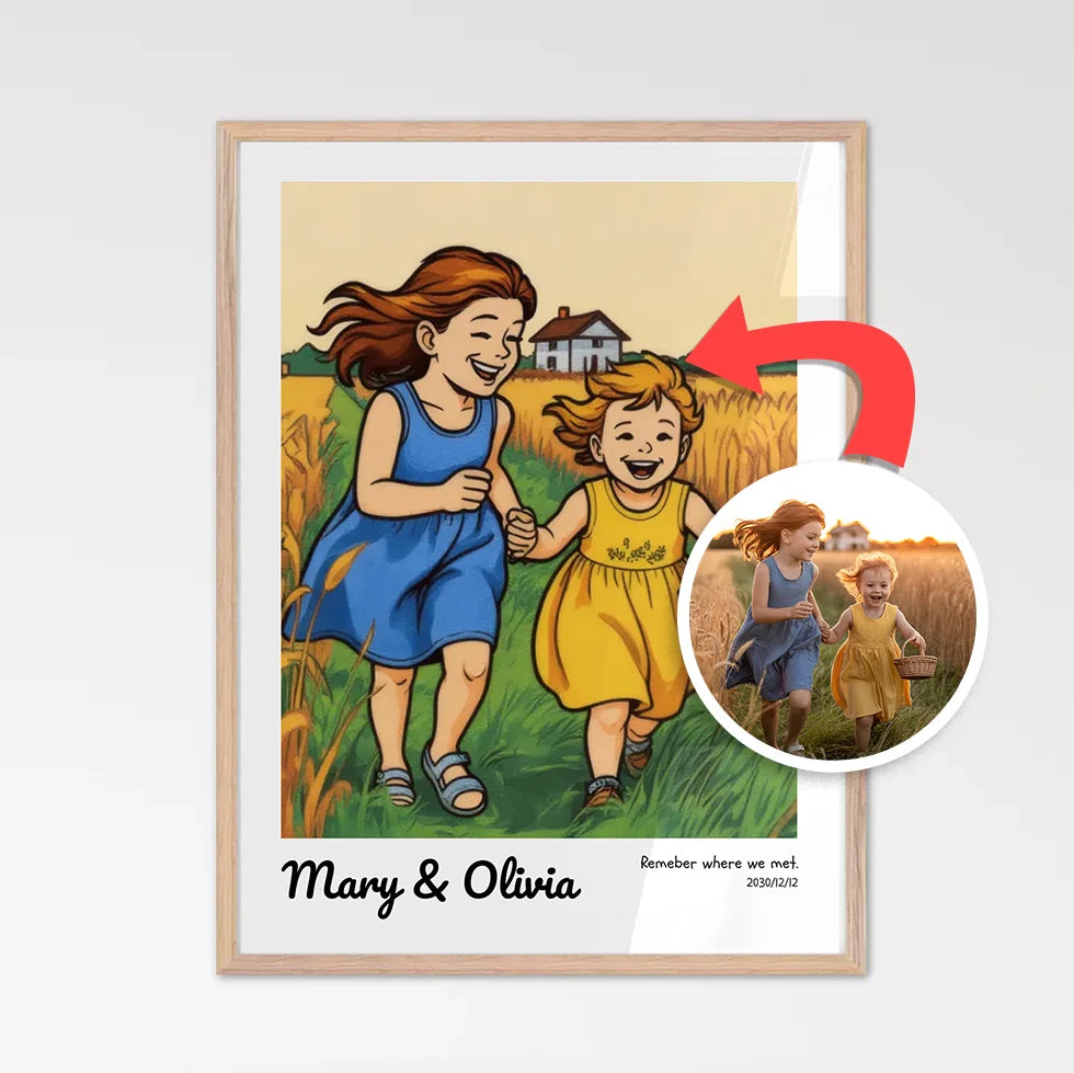 Custom Digital Toon Art – Unique Character Poster