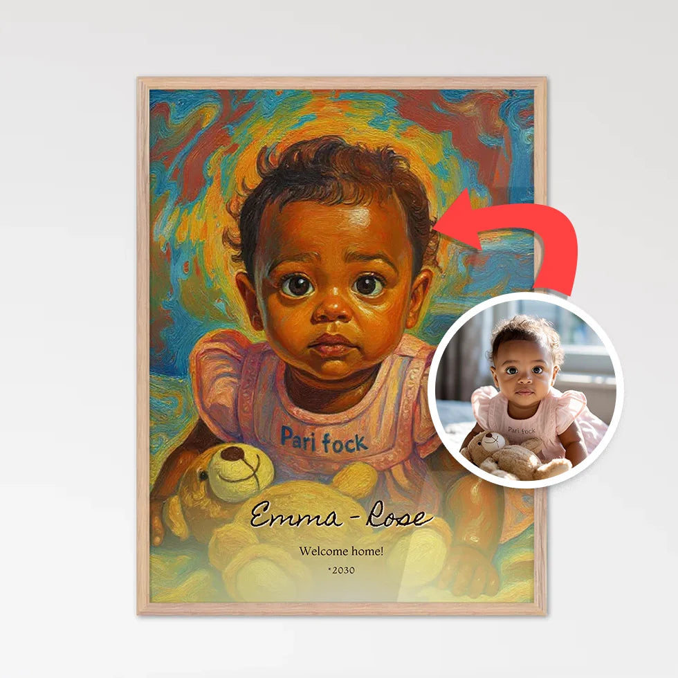 Custom Colorful Art Portrait – Upload Your Photo