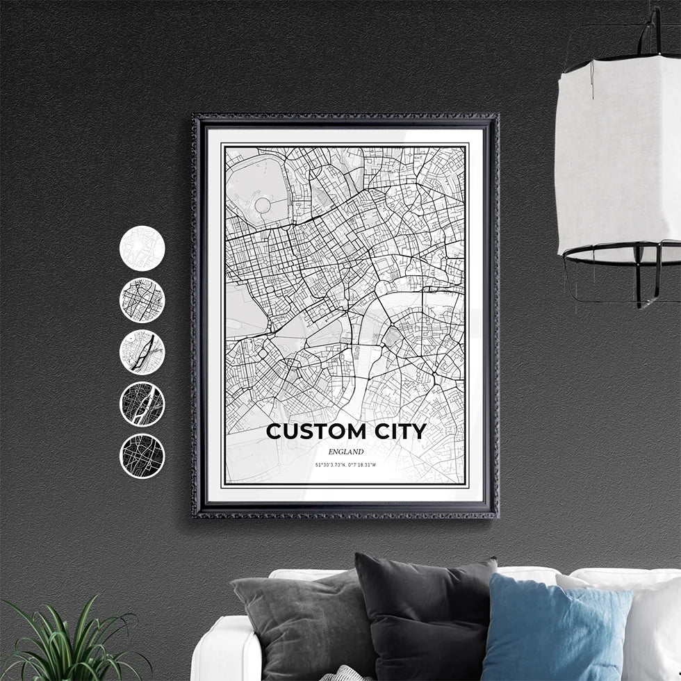 Scandinavian Custom Map Print – Submit a Place That Matters.