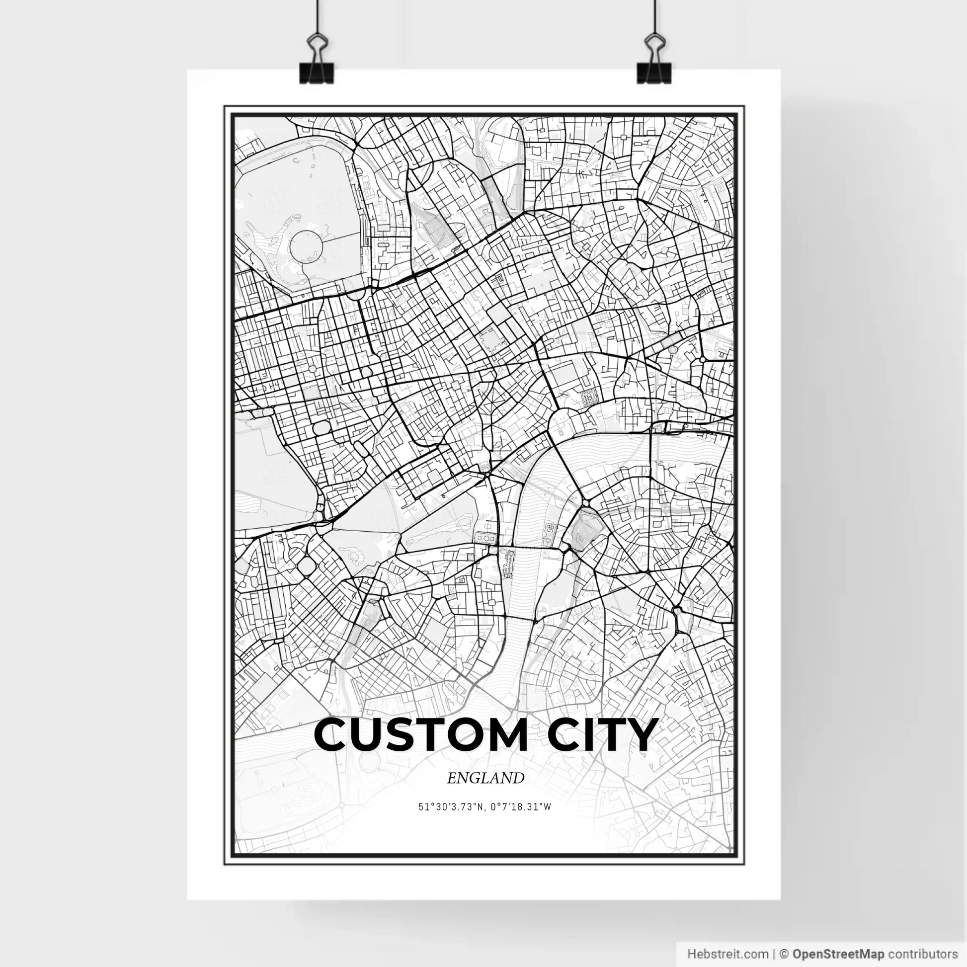 Classic Scandinavian Map Poster