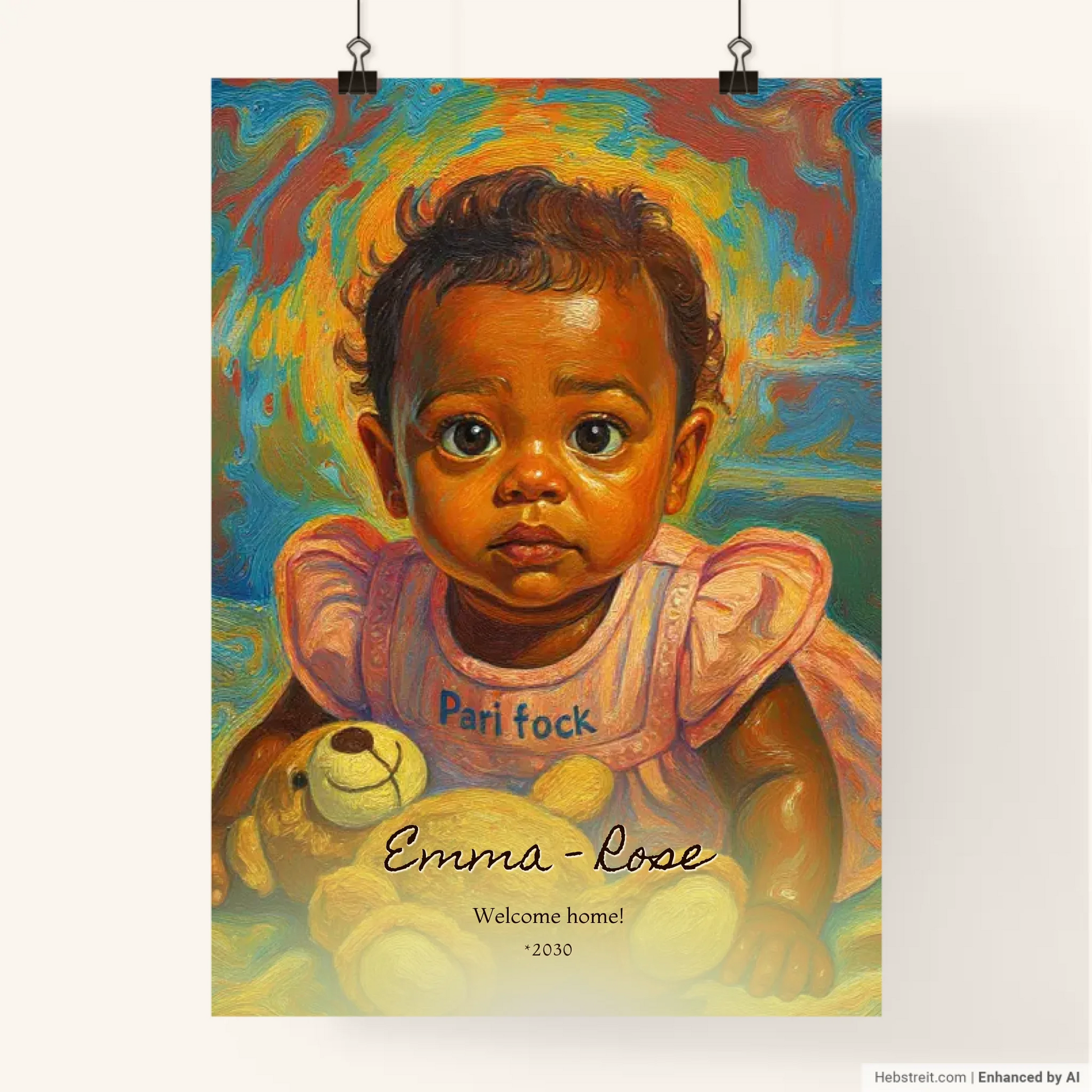 Custom Contemporary Portrait Drawing Print