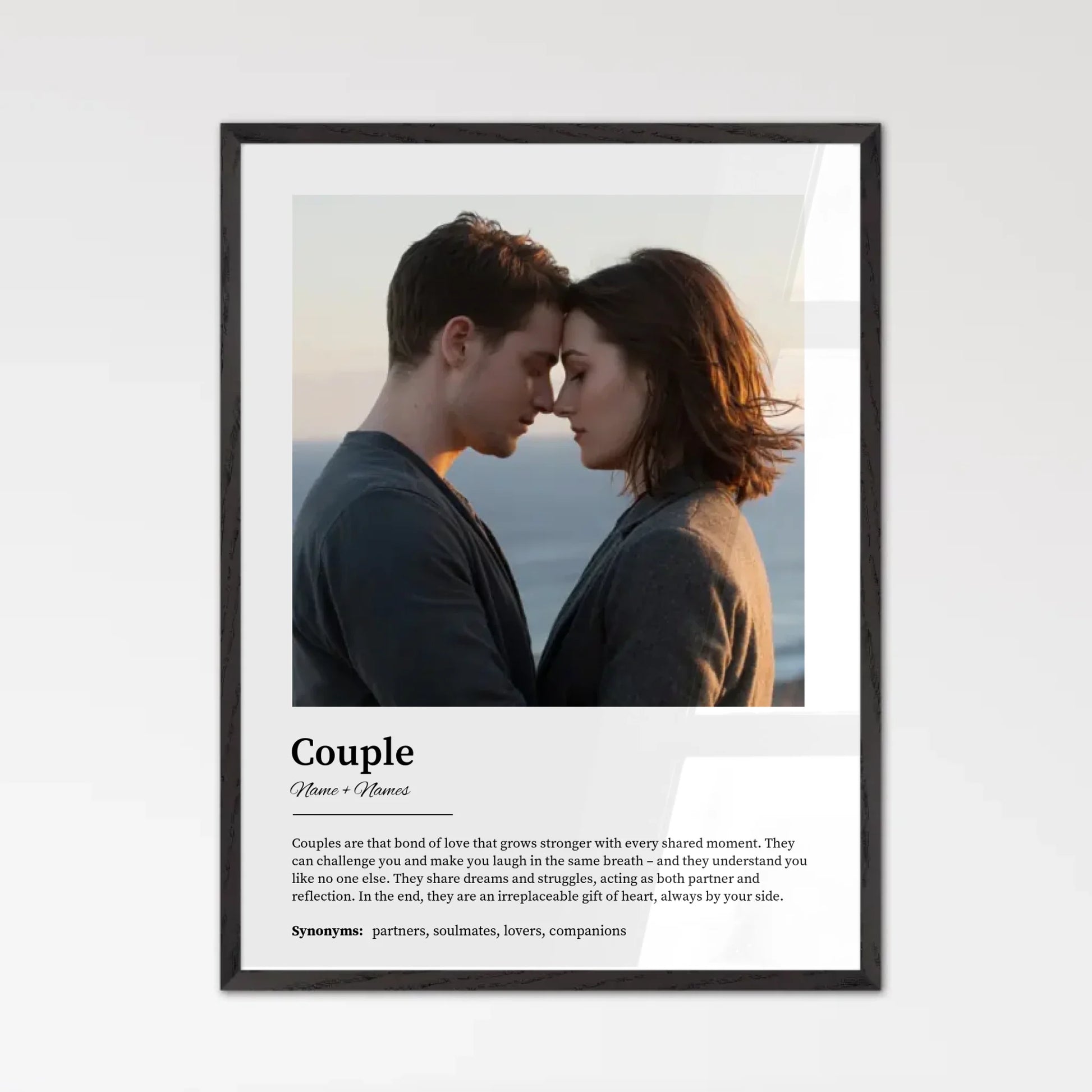 Black Framed Custom Watercolor Print