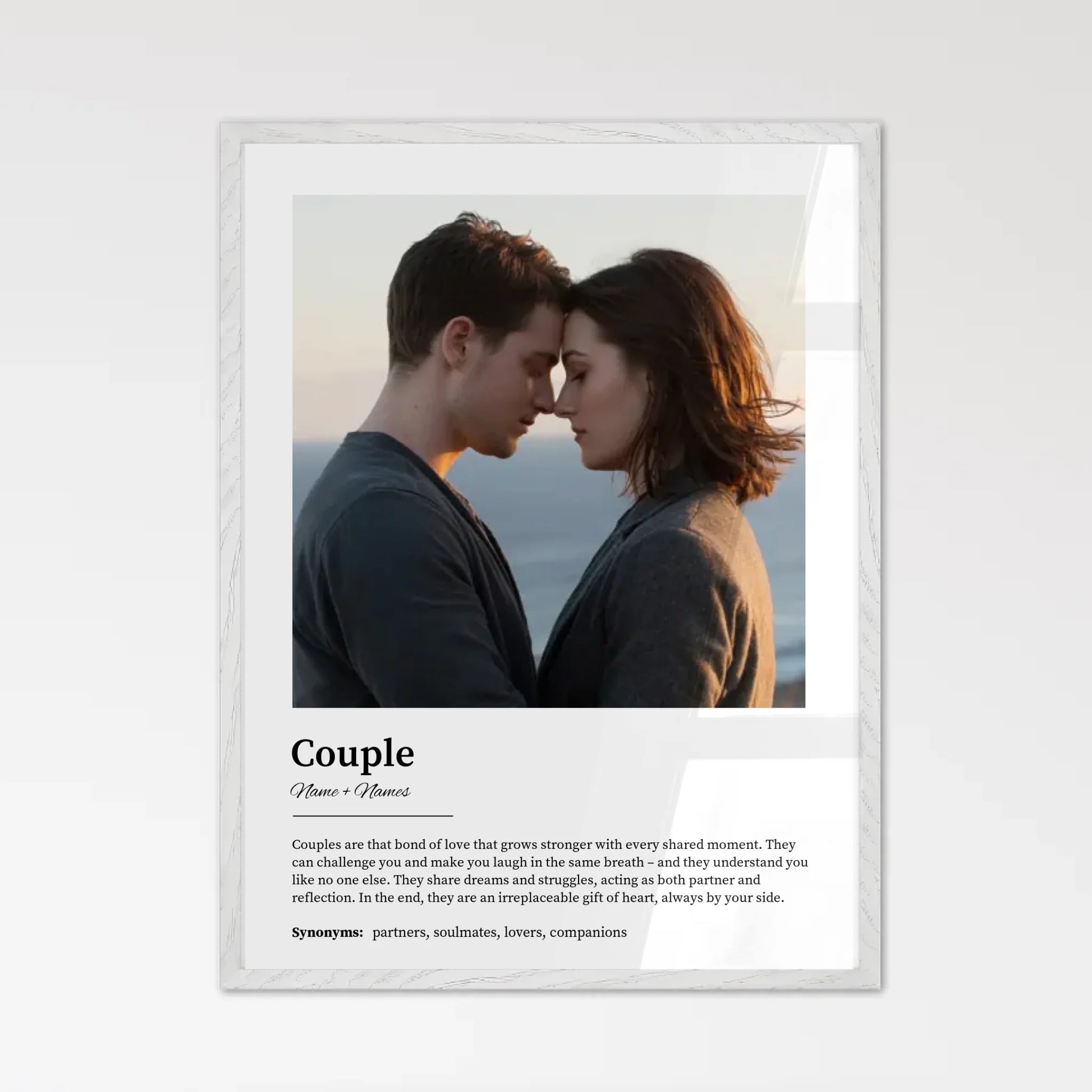 White Framed Custom Watercolor Print